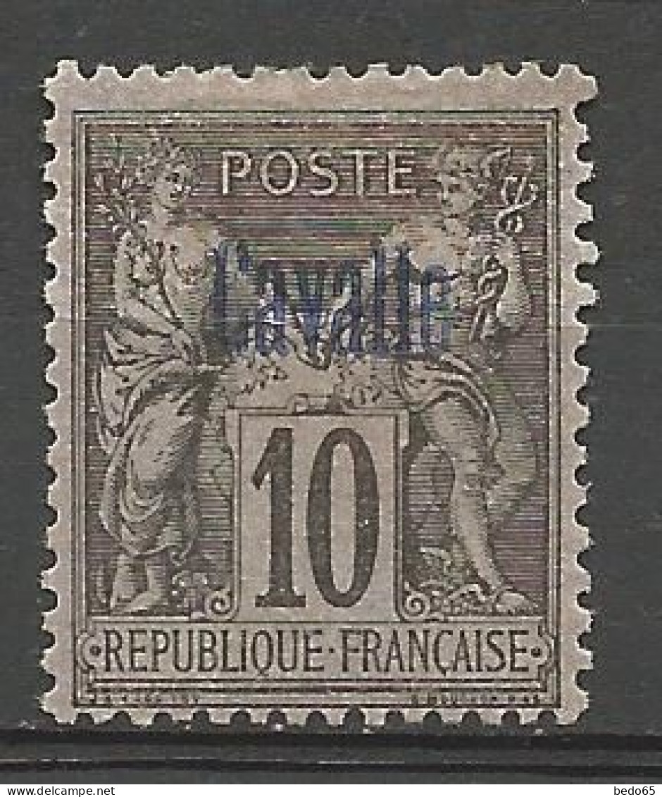 CAVALLE N° 3 Type Ll NEUF*  CHARNIERE   / Hinge  / MH / Signé BRUN - Unused Stamps