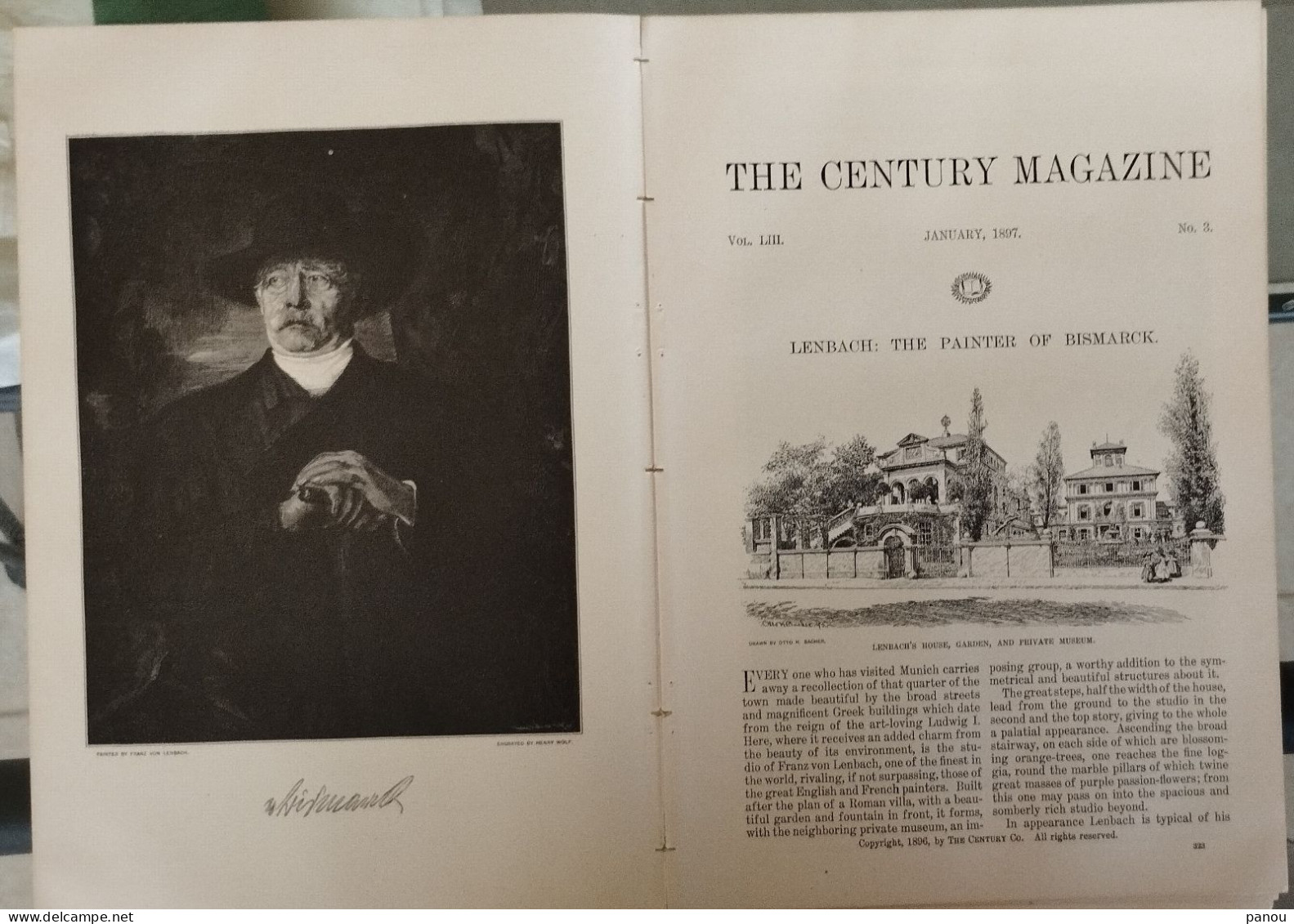 THE CENTURY MAGAZINE, 1897. Franz Von LENBACH THE PAINTER OF BISMARCK. ​​​​​​​CAMPAIGNING WITH GRANT - Other & Unclassified