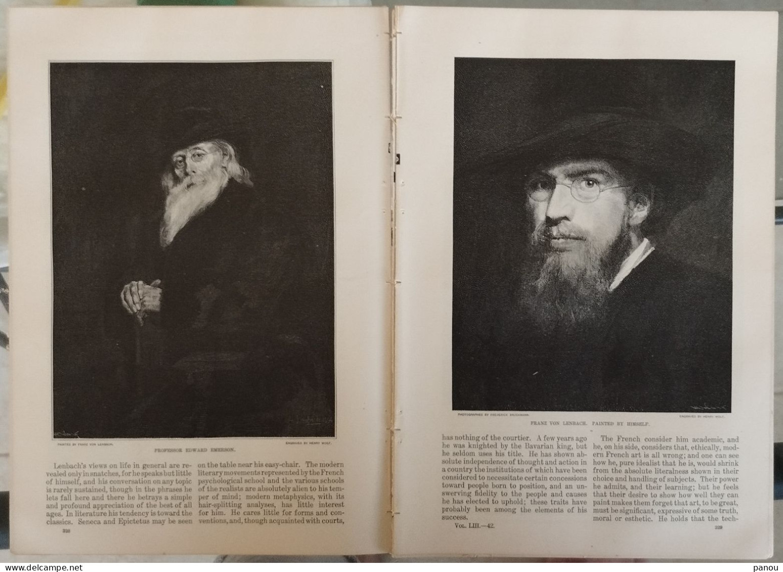 THE CENTURY MAGAZINE, 1897. Franz Von LENBACH THE PAINTER OF BISMARCK. ​​​​​​​CAMPAIGNING WITH GRANT - Otros & Sin Clasificación