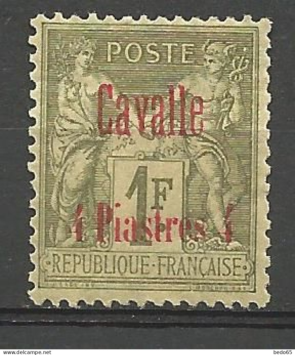 CAVALLE N° 8 NEUF* CHARNIERE Aminci / Hinge  / MH / Signé BRUN - Ongebruikt