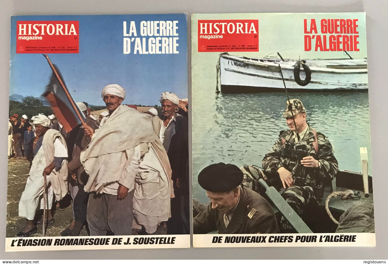 Lot De 2 Revues Historia Magazine N° 253/309 - La Guerre D' Algérie - Wholesale, Bulk Lots