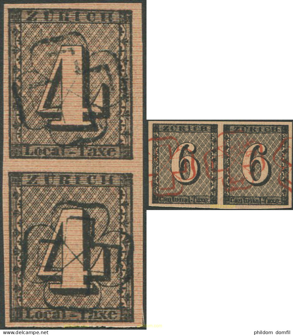 707967 MNH SUIZA 1843 ZURICH- FAC-SIMIL - 1843-1852 Federal & Cantonal Stamps