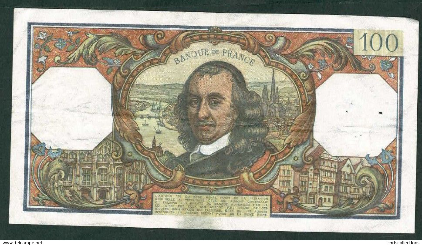 FRANCE - 100 Francs Corneille - 2/1/1969 - TTB - F. : 65/25 - N° De Billet : 14433 - 100 F 1964-1979 ''Corneille''