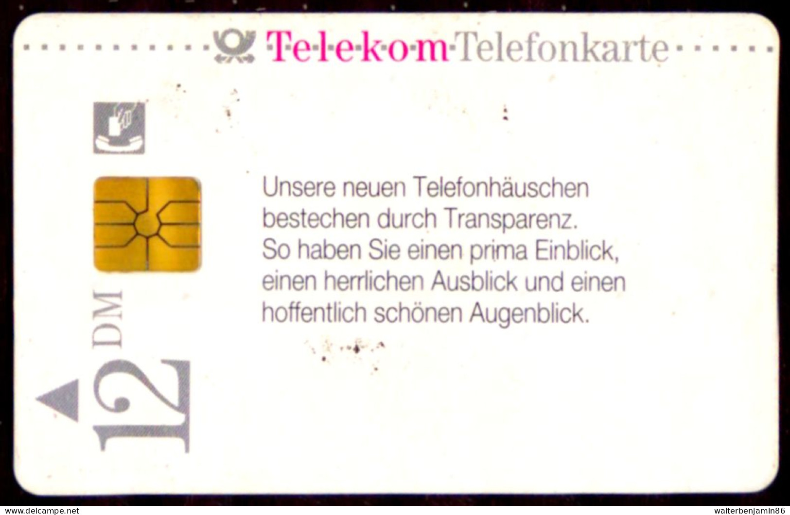 SCHEDA PHONECARD GERMANY PHONE BOOTHS TELEFONHÄUSCHEN 1 03/94 3410 - P & PD-Series: Schalterkarten Der Dt. Telekom