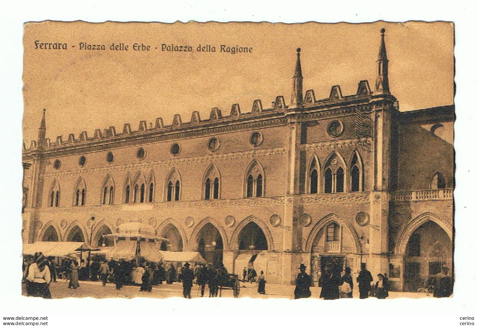 FERRARA:  PIAZZA  DELLE  ERBE  -  PALAZZO  DELLA  RAGIONE  -  PER  L' UNGHERIA  -  FP - Halles