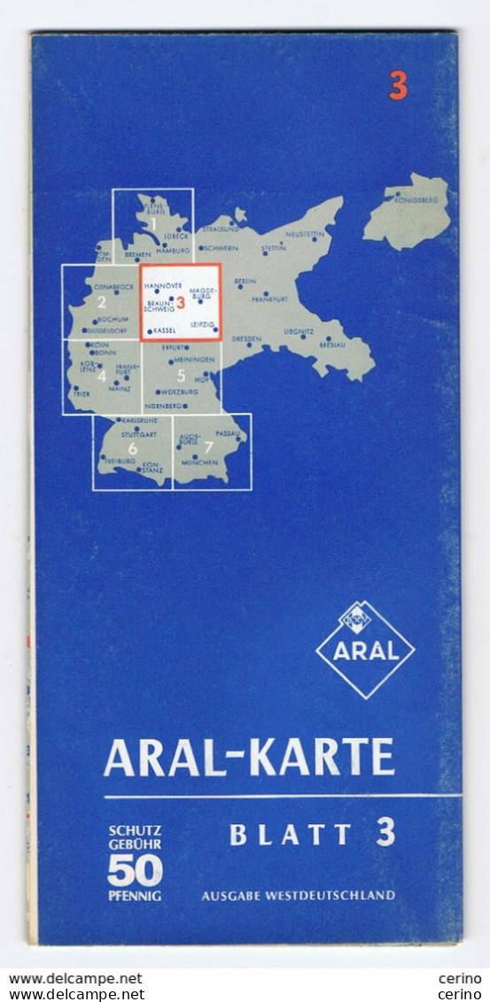 DEUTSCHLAND:  ARAL  KARTE  -  BLATT  3 - Cartes Routières