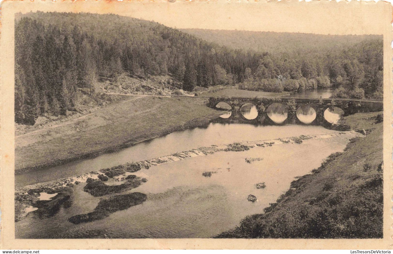 BELGIQUE - Virton - Environs De Florenville - Le Semois Et Le Pont St. Nicolas à Chiny - Carte Postale Ancienne - Virton