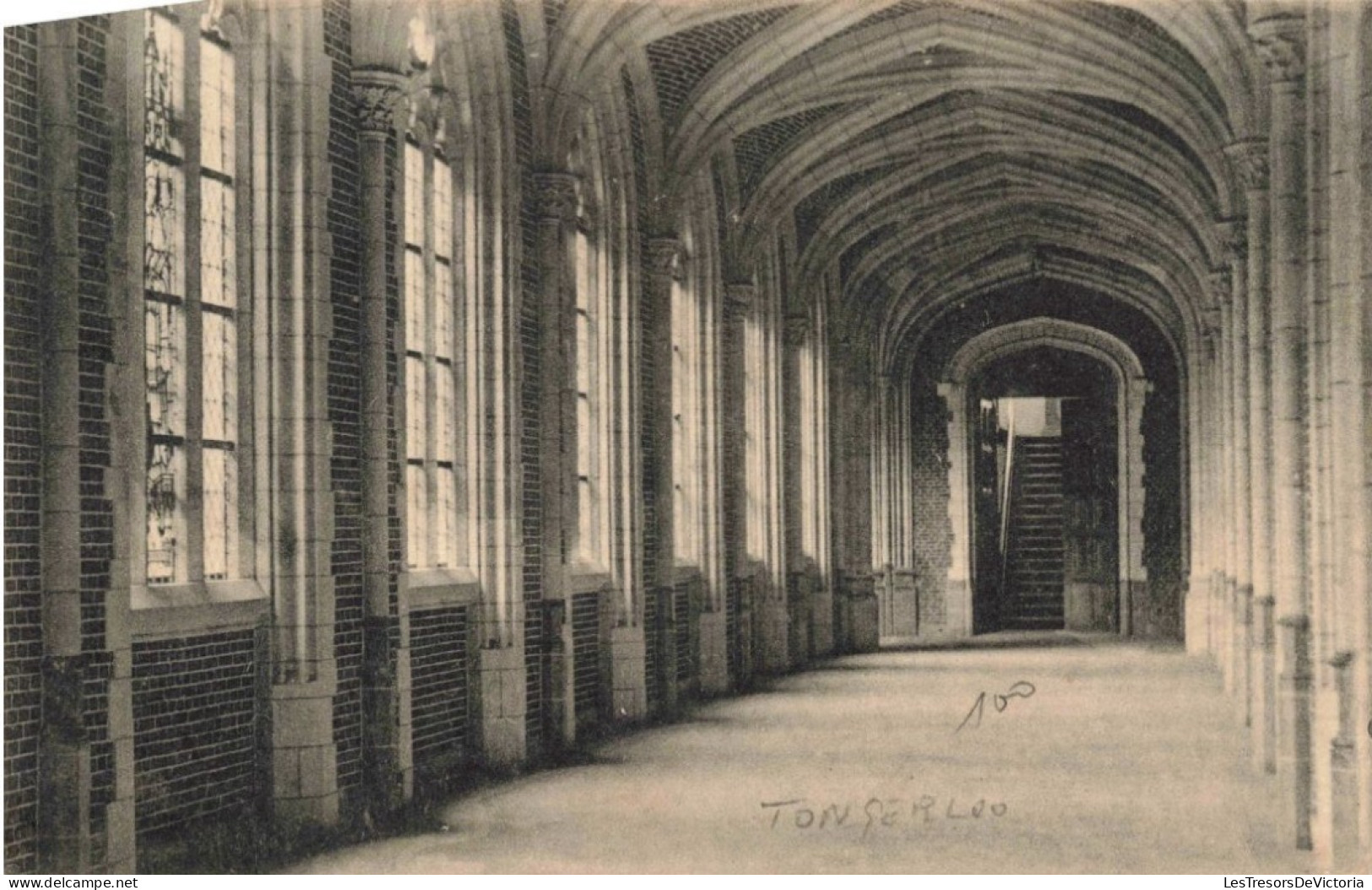 BELGIQUE - Abdij Van Tongerloo - Kloosterpad - Abbaye De Tongerloo - Arcades - Couloir - Carte Postale Ancienne - Westerlo