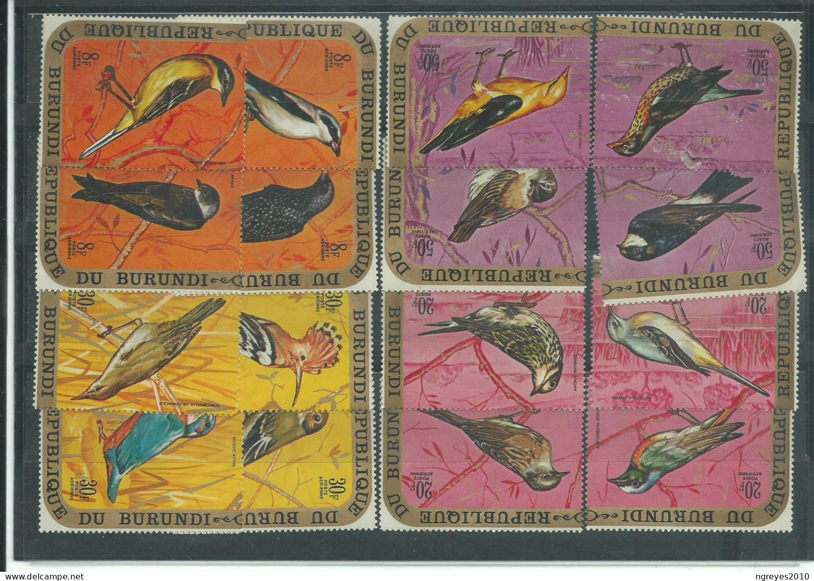 230043956  BURUNDI  YVERT AEREO  Nº 154/177 **/MNH - Luftpost