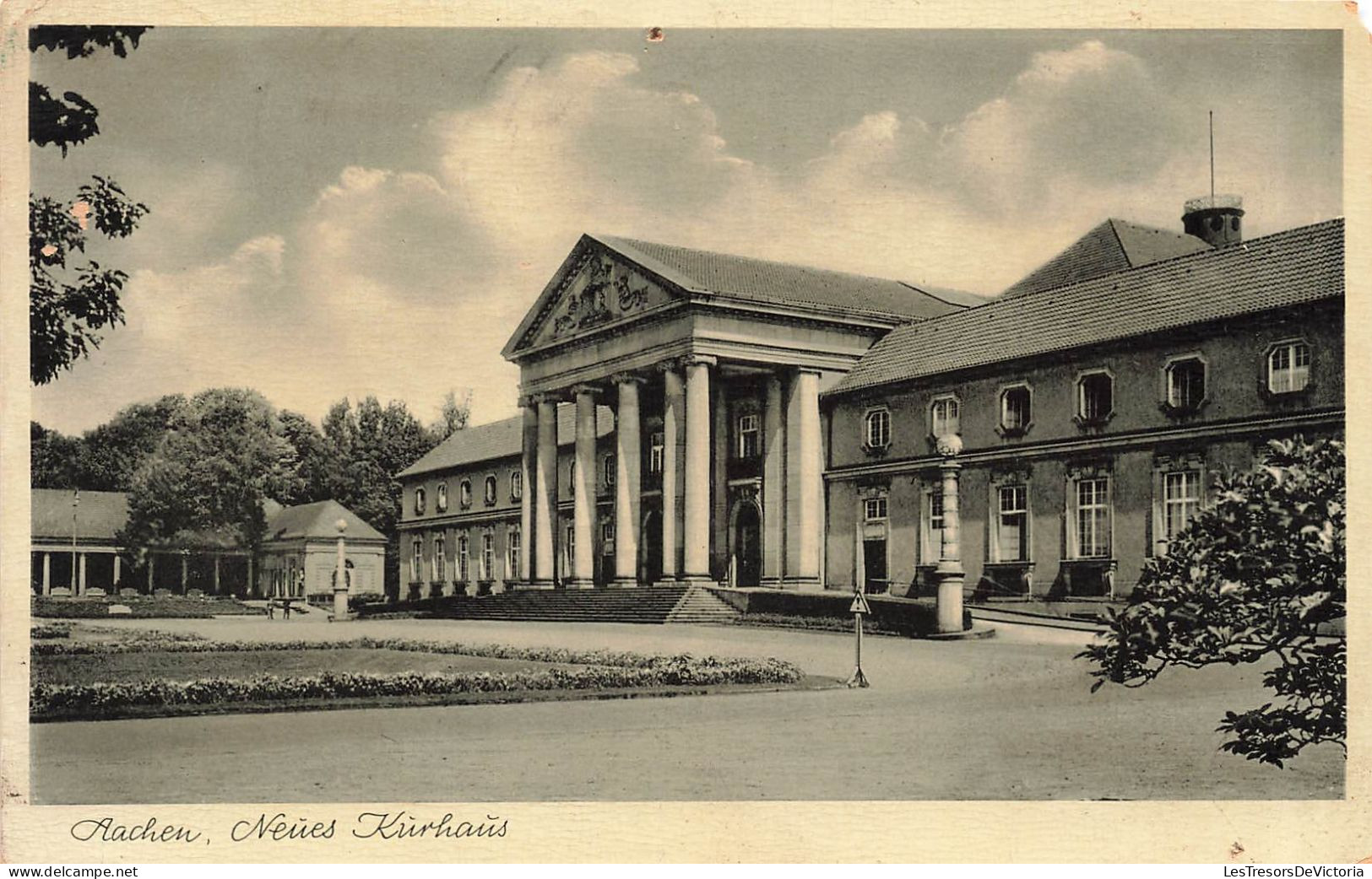 ALLEMAGNE - Aachen - Neues Kürhaus - Colonnes - Résidence - Entrée - Carte Postale Ancienne - Aachen