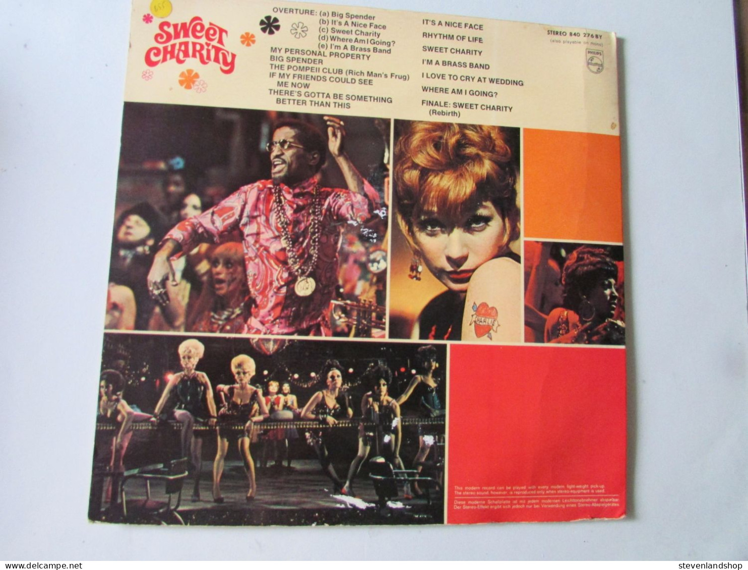 SWEET CHARITY; SHIRLEY McLAIN, SAMMY DAVIS Jr, LP - Filmmusik