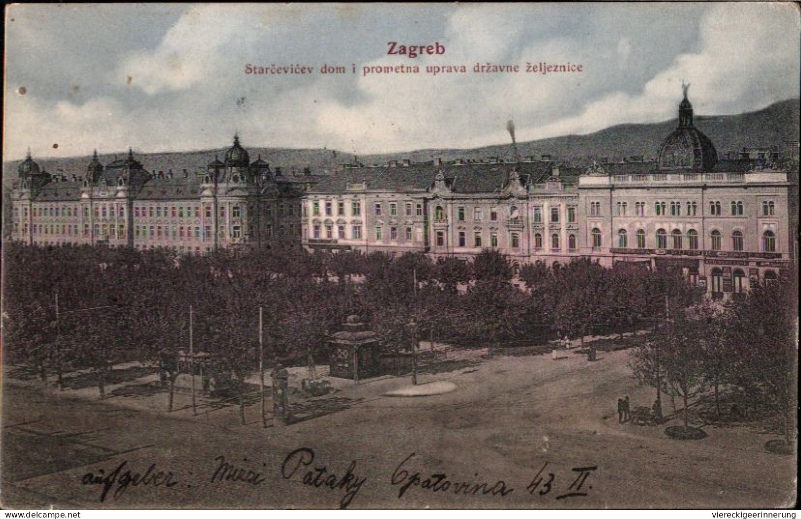 ! 1915 Alte Ansichtskarte Aus Zagreb, Feldpost, Kroatien - Croazia