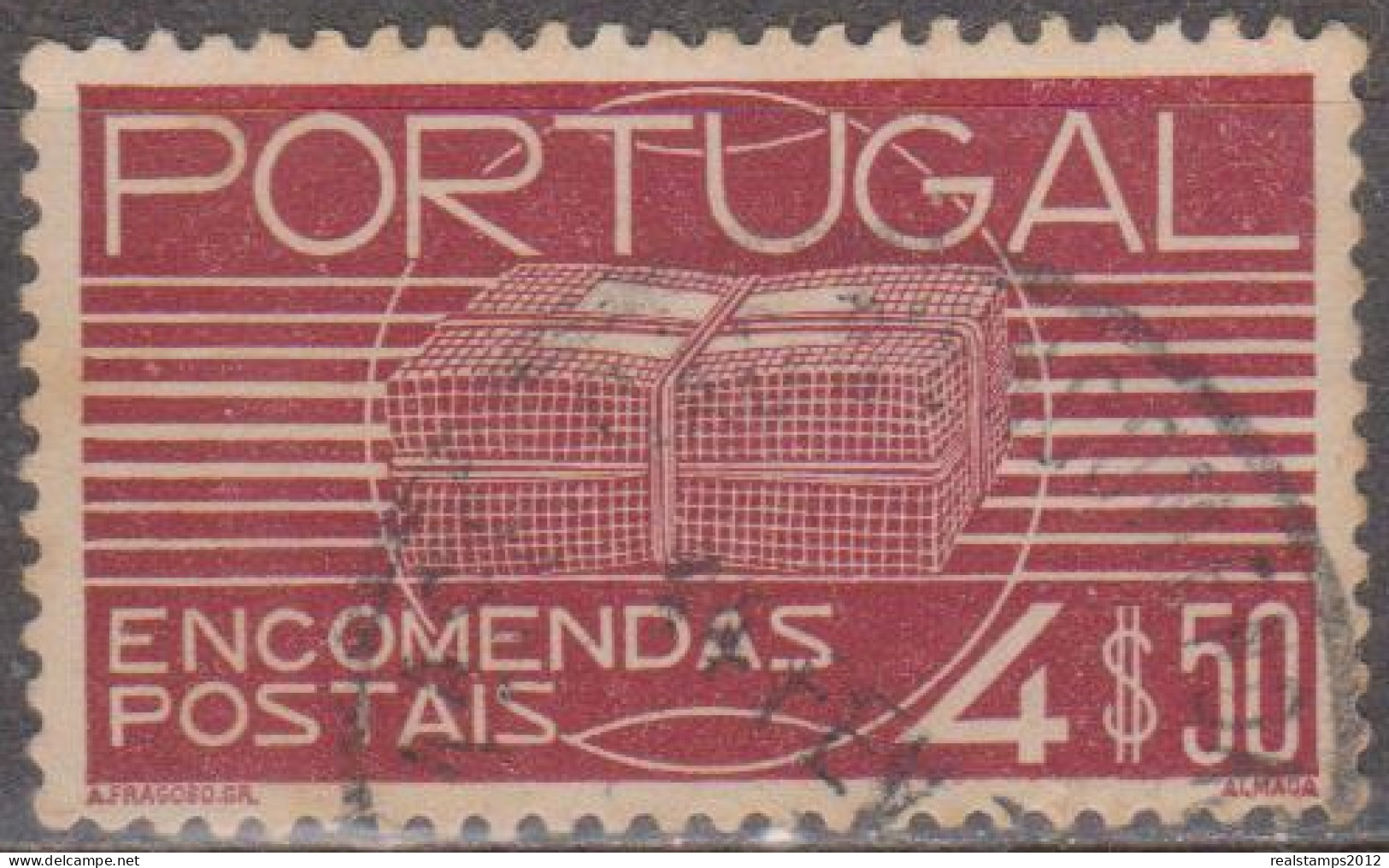 PORTUGAL (ENCOMENDAS POSTAIS) - 1936,    Encomenda Postal.  4$50  (o)   MUNDIFIL  Nº 23 - Used Stamps