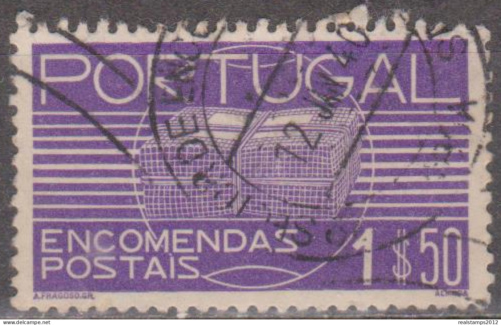 PORTUGAL (ENCOMENDAS POSTAIS) - 1936,    Encomenda Postal.  1$50   (o)  MUNDIFIL   Nº 20 - Usati