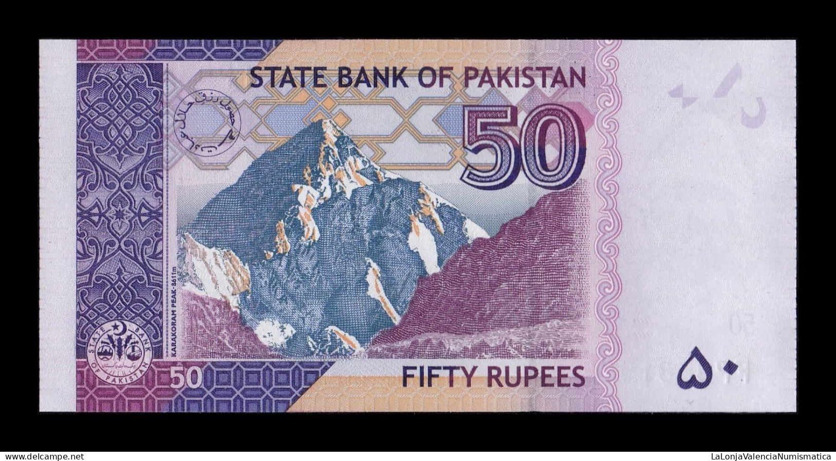 Pakistán 50 Rupees 2008 Pick 47b Sc Unc - Pakistan
