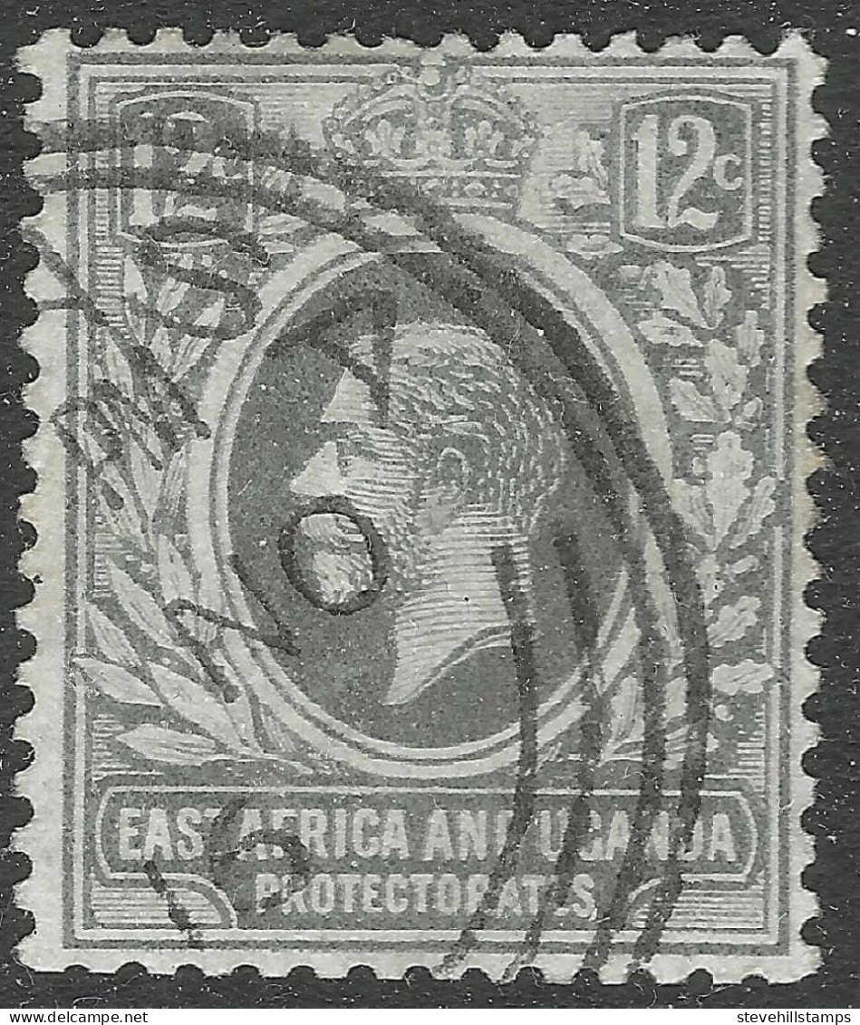 East Africa & Uganda Protectorates. 1912-21 KGV. 12c Used. Mult Crown CA W/M. SG 48 - East Africa & Uganda Protectorates