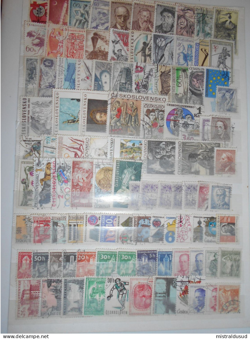 Tchecoslovaquie Collection , 100 Timbres Obliteres - Collections, Lots & Series