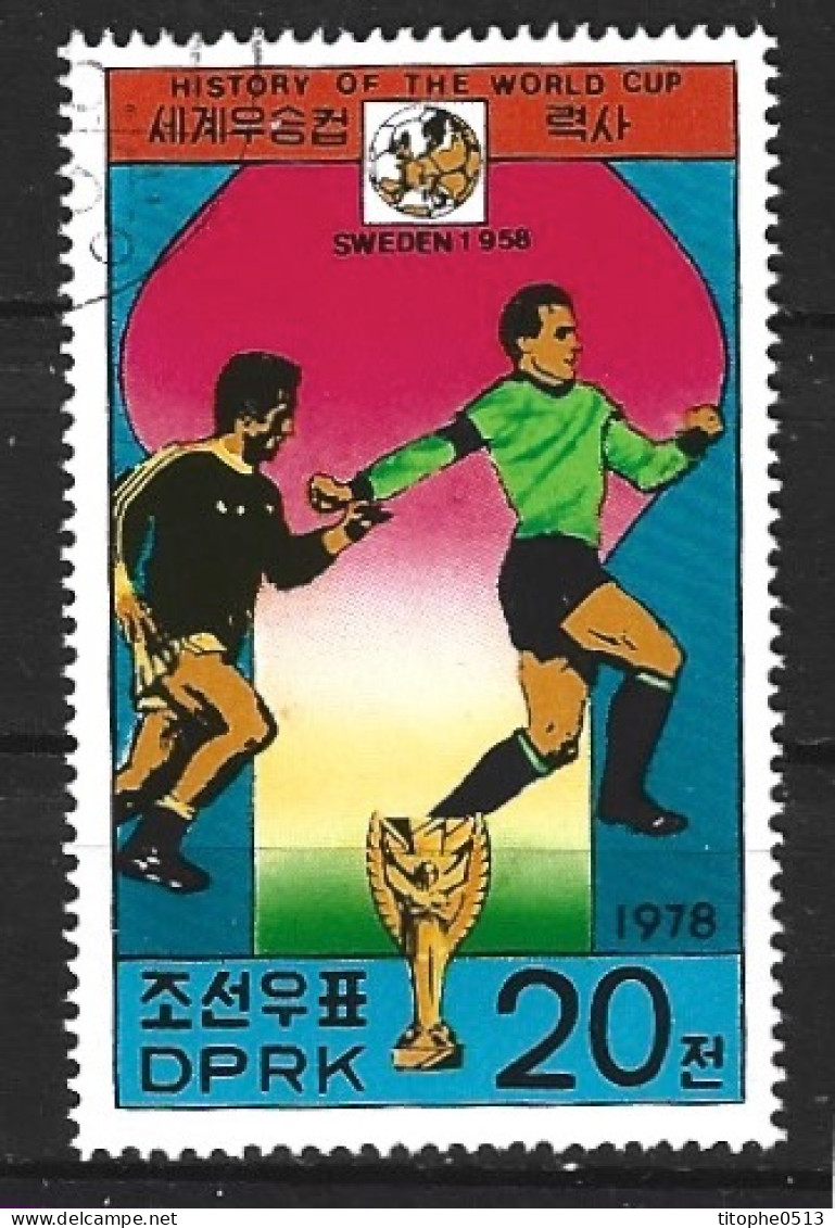 DPR KOREA. Timbre Oblitéré De 1978. Suède'58. - 1958 – Sweden