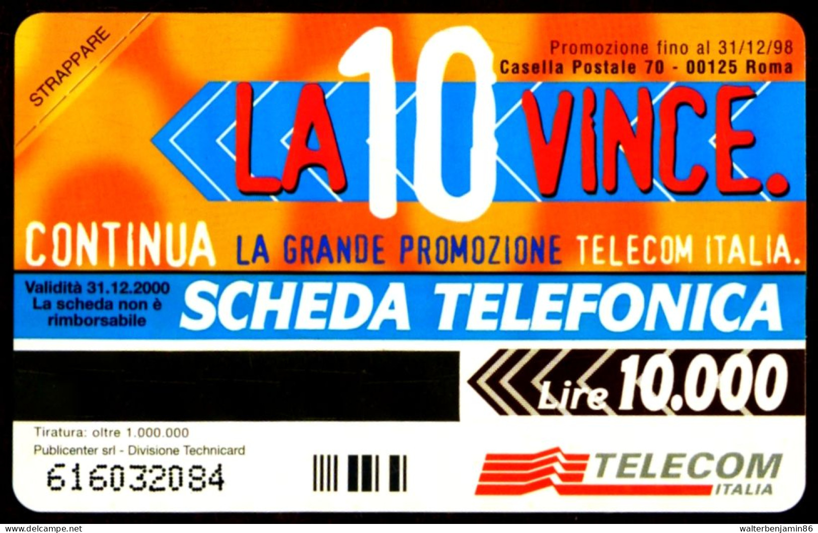 G 880 C&C 2924 SCHEDA NUOVA MAGNETIZZATA LA 10 VINCE SCOOTER NICO VARIANTE OCR 18/19 - Errori & Varietà