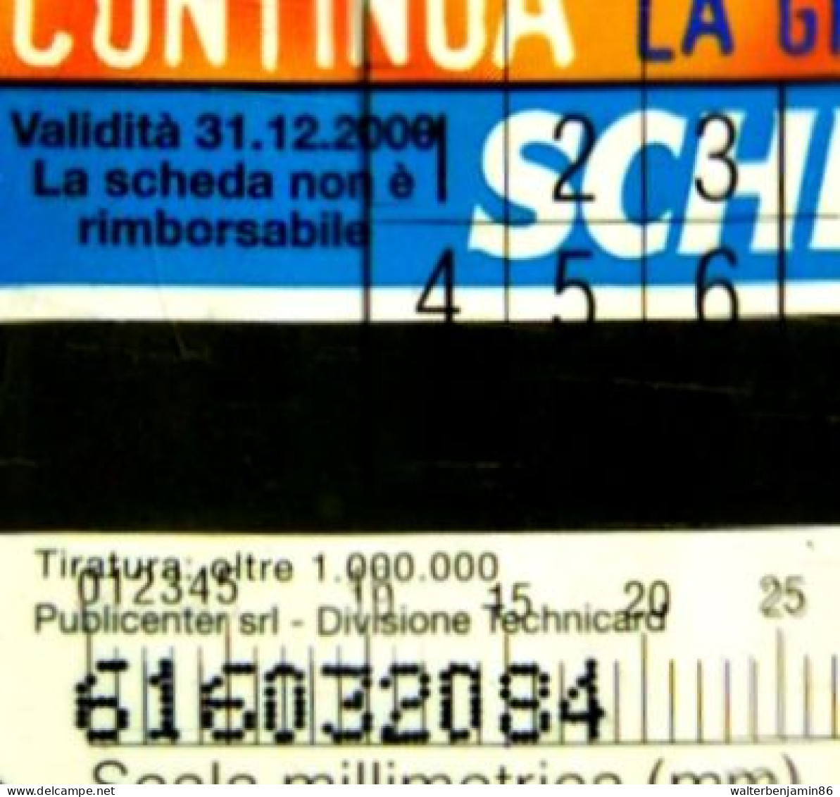 G 880 C&C 2924 SCHEDA NUOVA MAGNETIZZATA LA 10 VINCE SCOOTER NICO VARIANTE OCR 18/19 - [3] Erreurs & Variétées