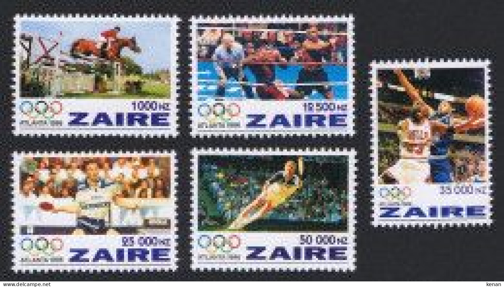 Zaire, 1996, Mi: 1126/30 (MNH) - Unused Stamps