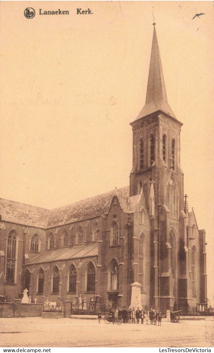 BELGIQUE - Lanaeken - Kerk - Animé - église - Croix - Parvis- Carte Postale Ancienne - Tongeren