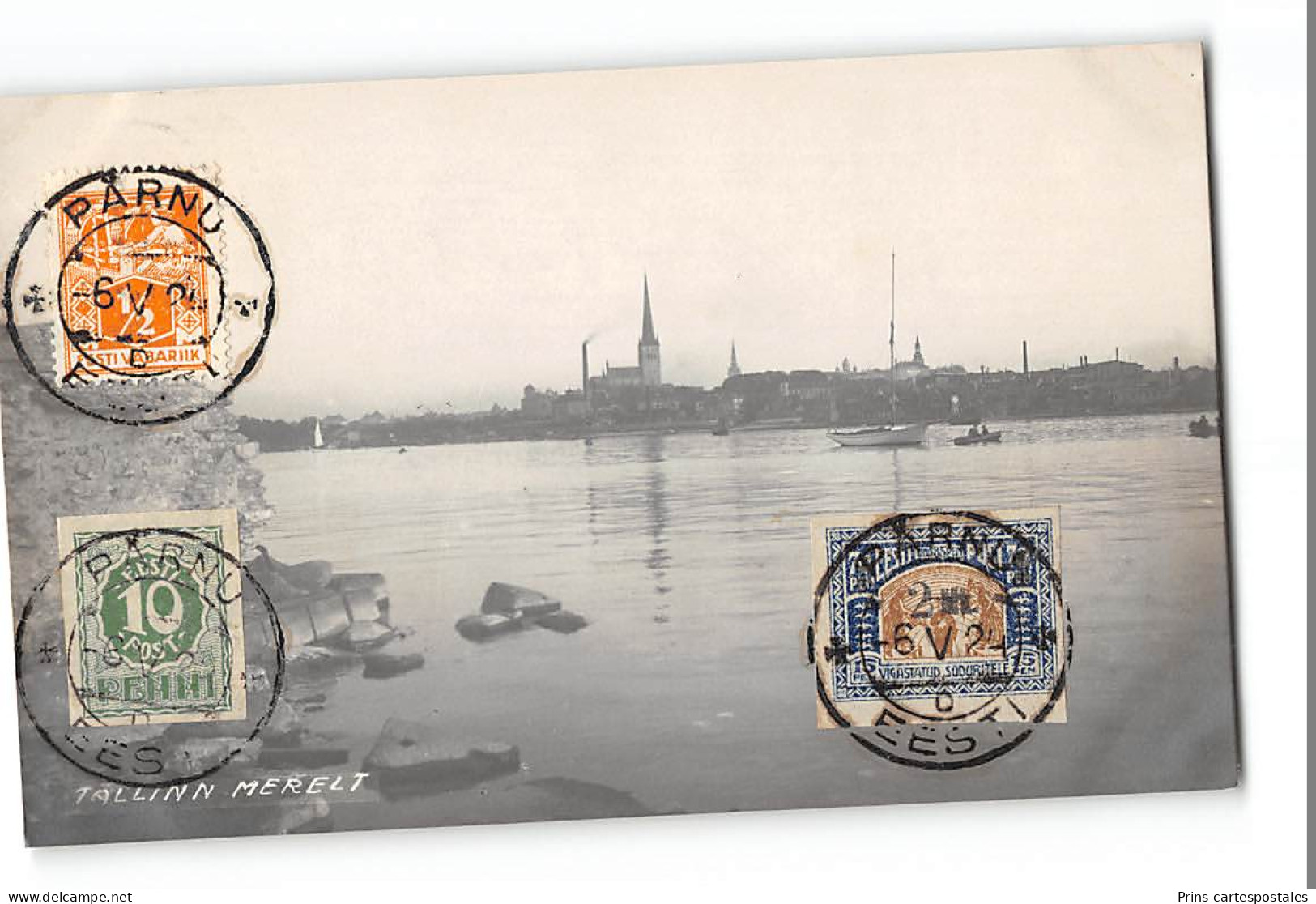 CPA Carte Photo Estonie Tallinn Merelt Philatélie - Estland