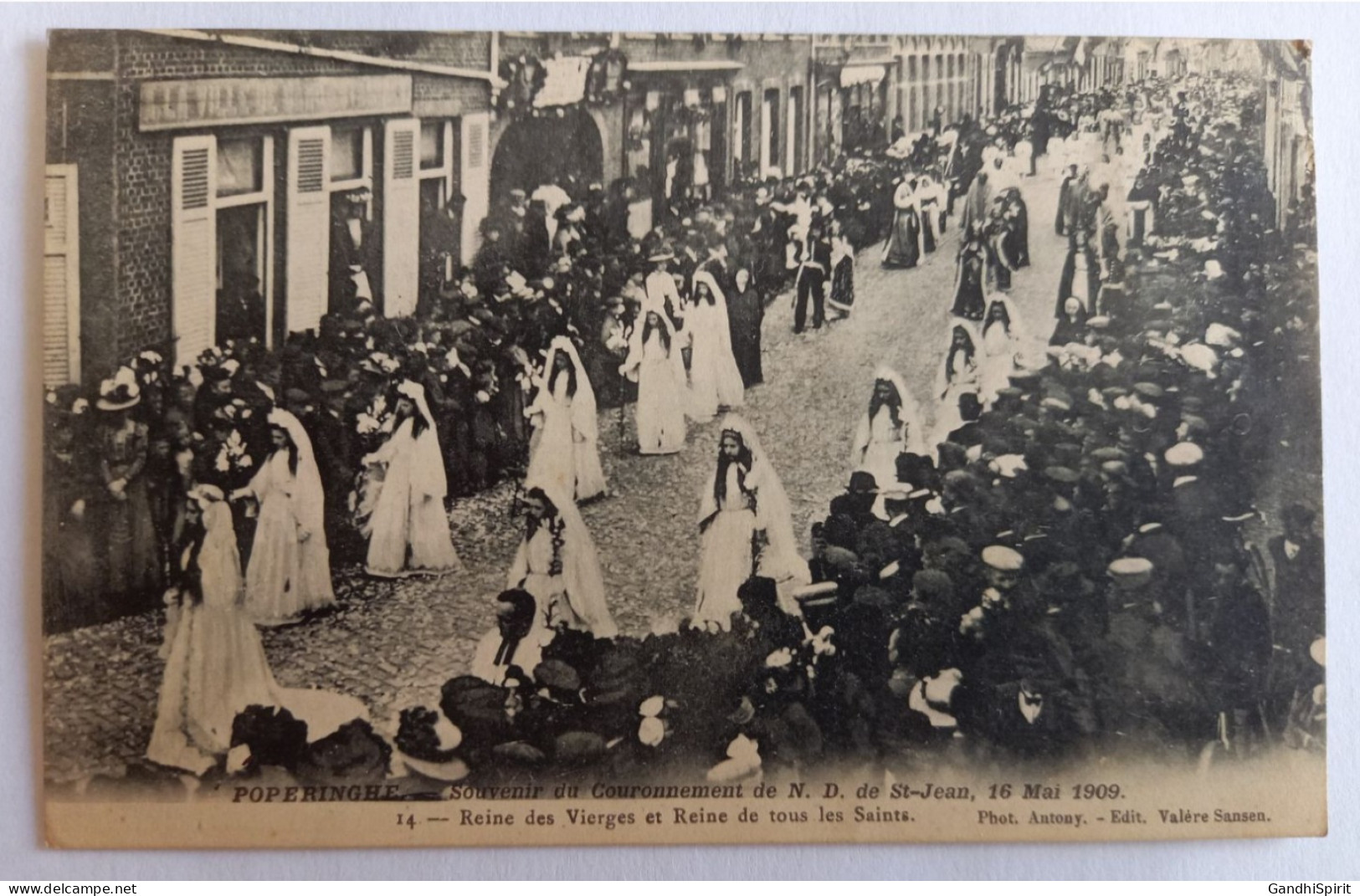 Poperinge / Poperinghe Souvenir Du Couronnement De N.D. De Saint Jean 1909 Reine Des Vierges Et Reine De Tous Les Saints - Poperinge