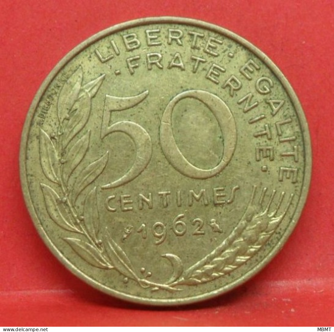 50 Centimes Marianne 1962 3 PLIS - TB - Pièce Monnaie France - Article N°567 - 50 Centimes