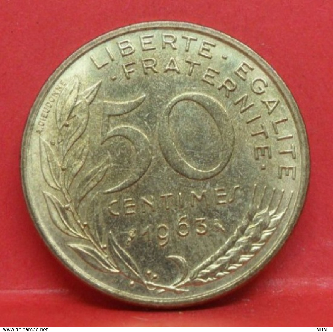 50 Centimes Marianne 1963 4 PLIS - TTB - Pièce Monnaie France - Article N°571 - 50 Centimes