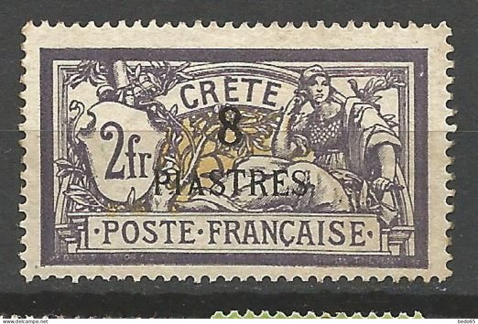 CRETE  N° 19 NEUF*  TRACE DE CHARNIERE  / Hinge  / MH - Unused Stamps