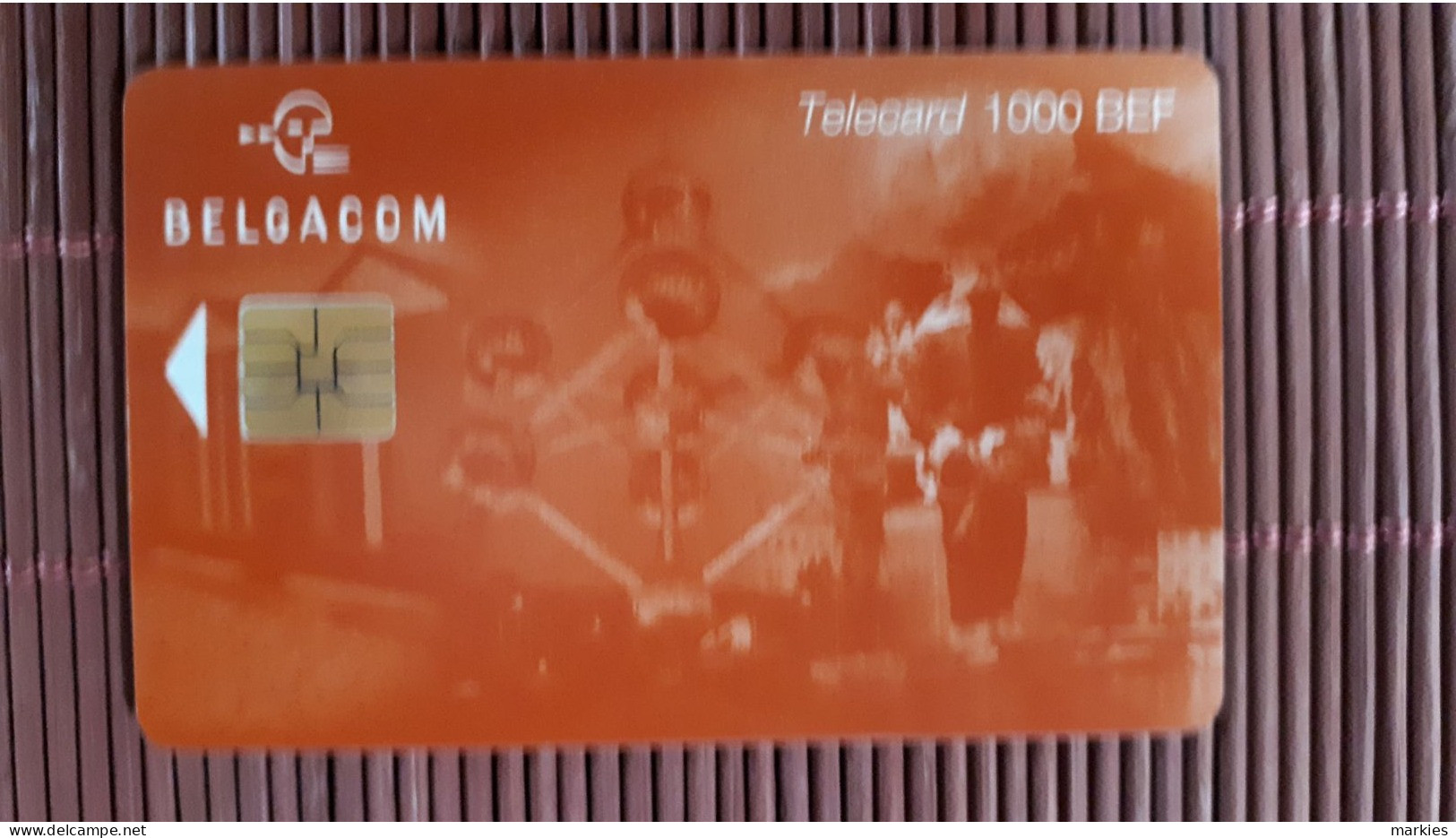 Phonecard Atomium 1000 BEF Used II 31.03.2002 Only 15.000 Ex Made Rare - Mit Chip
