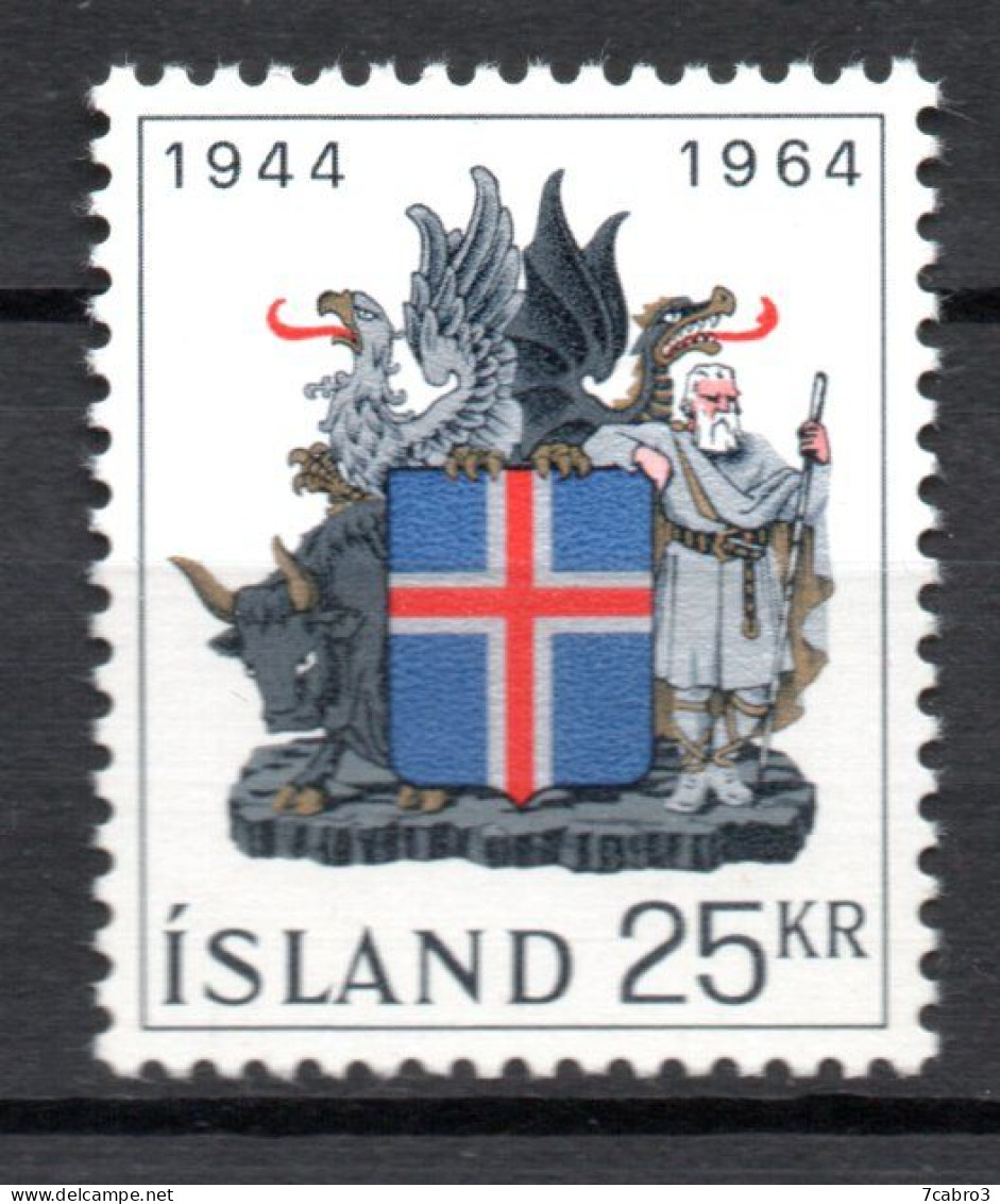 Islande Y&T  N° 335 Mi N° 380 Neuf ** Sans Trace - Gebraucht