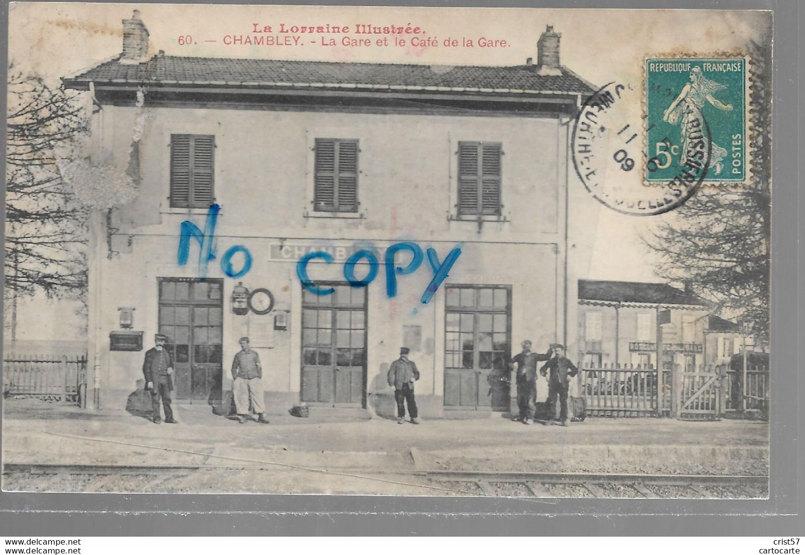 54 CHAMBLEY  GARE ET CAFE - Chambley Bussieres