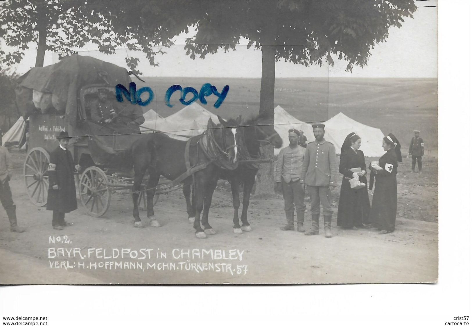 54 CHAMBLEY BAYR FELPOST POSTE MILITAIRE DILIGENCE - Chambley Bussieres