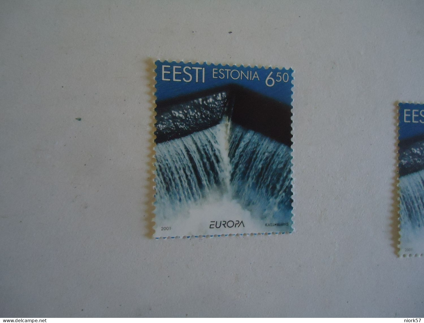 ESTONIA   MNH STAMPS EUROPA 2001  FALLS - 2001