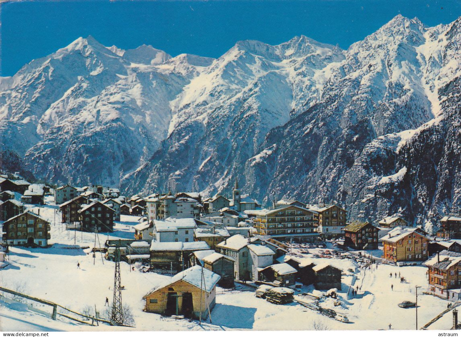 Cpa- Sui - Grachen Wallis - Pas Sur Delc./nicht Auf Delc.- Weisshorn , Brunengghorn , Bishorn - Grächen