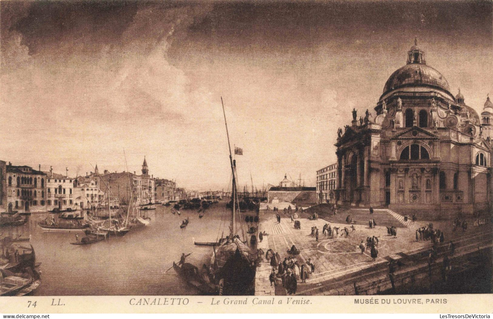 FRANCE - CANALETTO - Le Grand Canal à Venise - Musée Du Louvre - Paris - Carte Postale Ancienne - Louvre