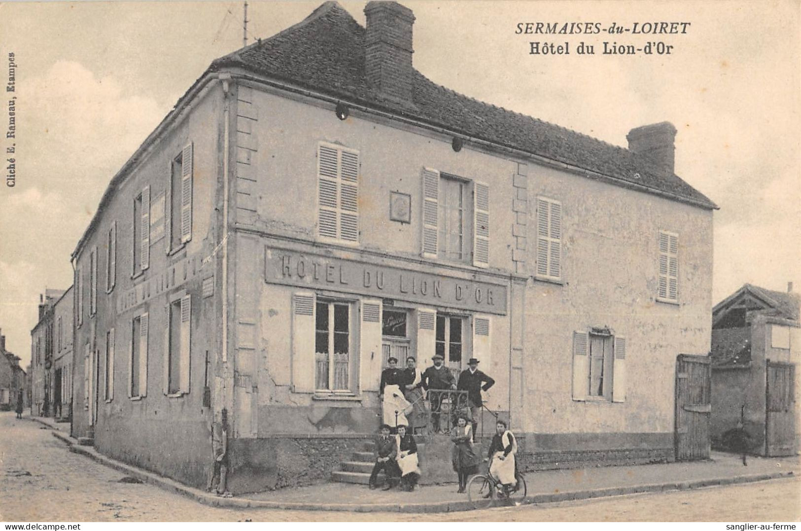 CPA 45 SERMAISES DU LOIRET HOTEL DU LION D'OR - Autres & Non Classés