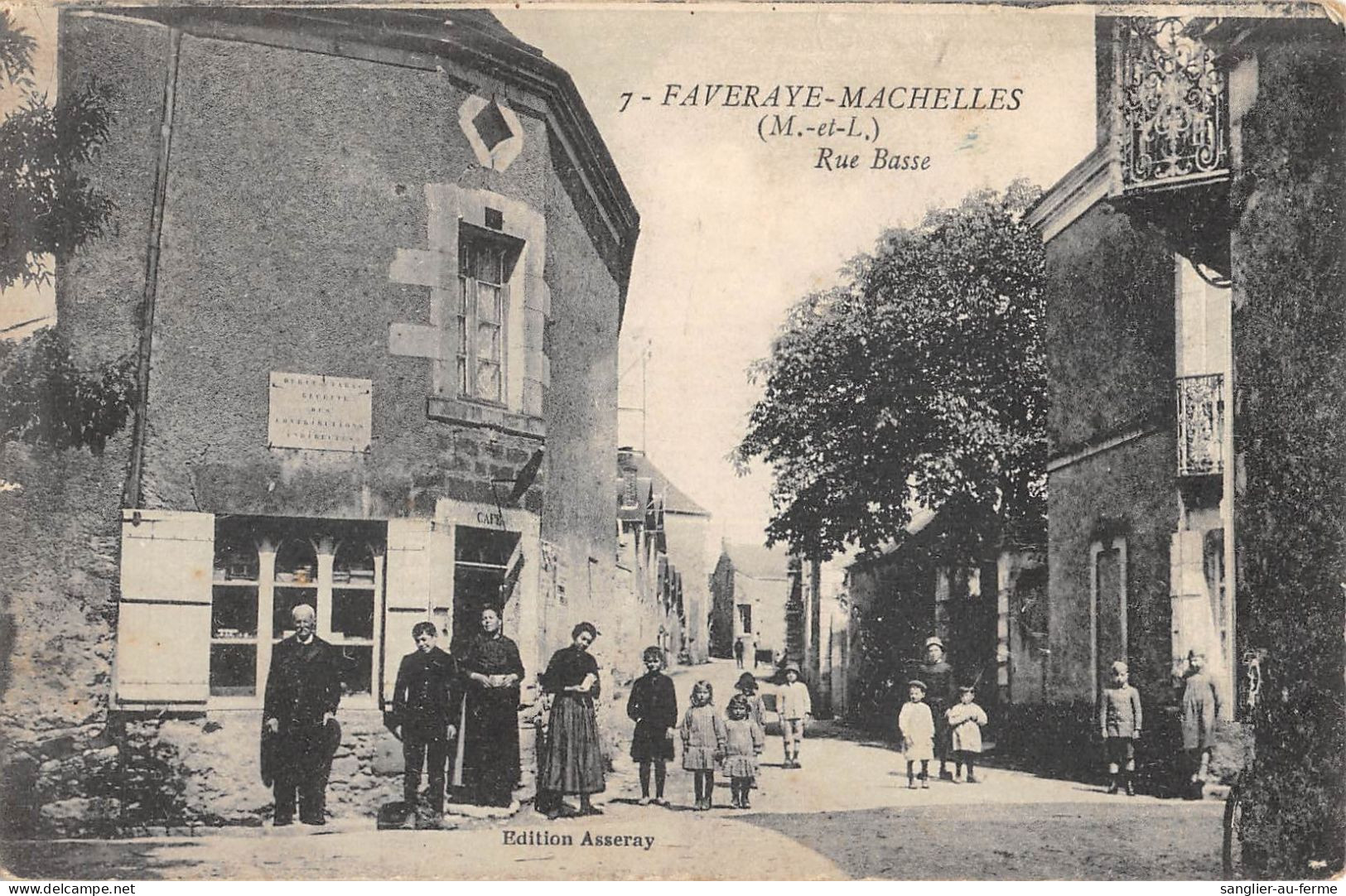 CPA 49 FAVERAYE MACHELLES RUE BASSE - Autres & Non Classés