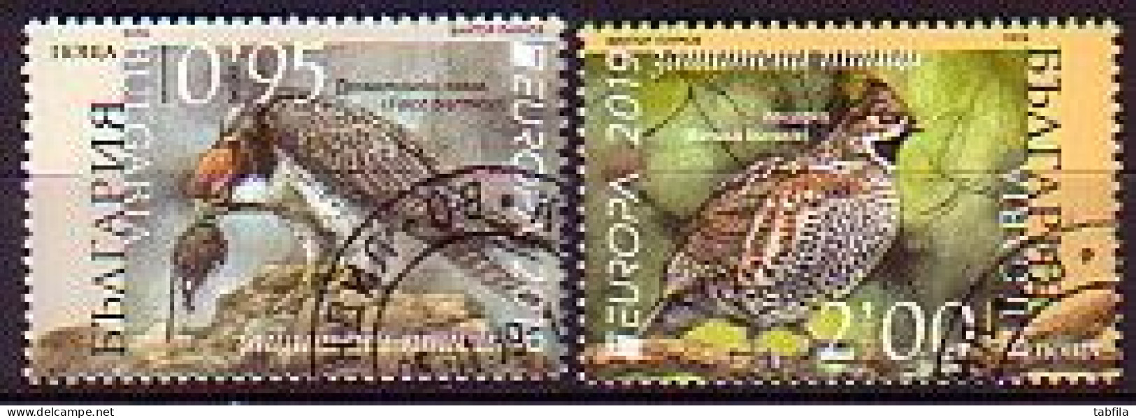 BULGARIA \ BULGARIE - 2019 - Europa-CEPT - Oiseaux Protégés  - Set Used - Used Stamps