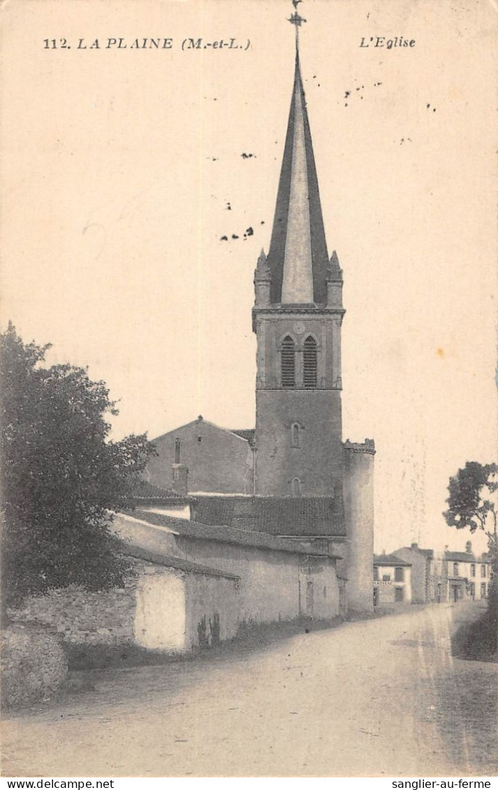 CPA 49 LA PLAINE L'EGLISE - Andere & Zonder Classificatie