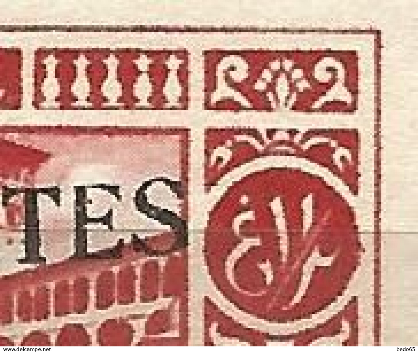 ALAOUITES  N° 28a Surcharge Noir Variétée S Final Plus Haut NEUF* TRACE DE CHARNIERE  / Hinge  / MH - Unused Stamps