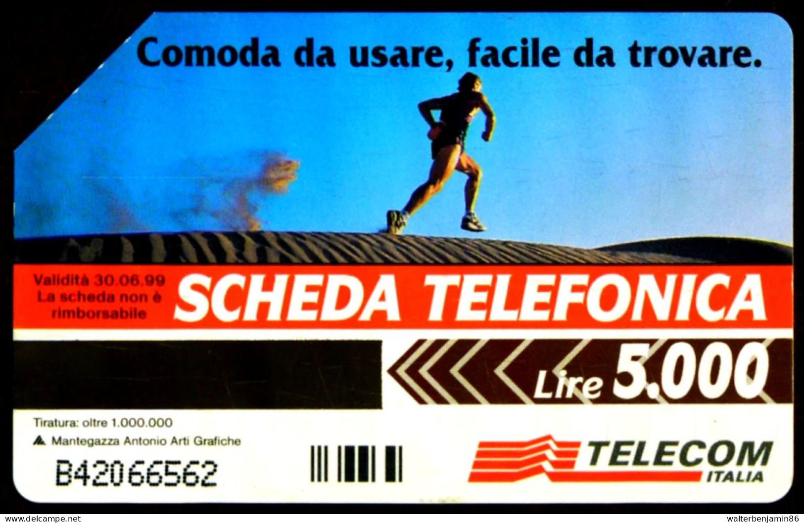 G 615 B C&C 2673 B SCHEDA TELEFONICA USATA LONTANO DESERTO VARIANTE BETANUMERICA - [3] Errores & Variedades