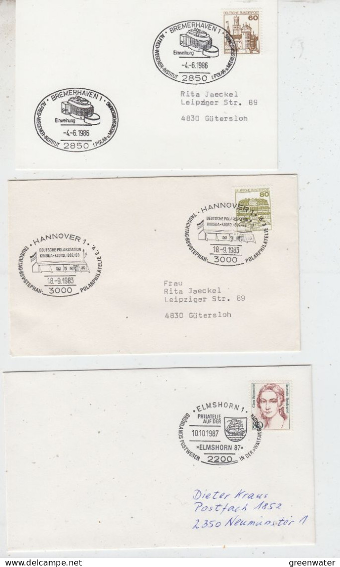 Germany Ca Polar 3 Covers (see Scan) (IT152) - Events & Commemorations