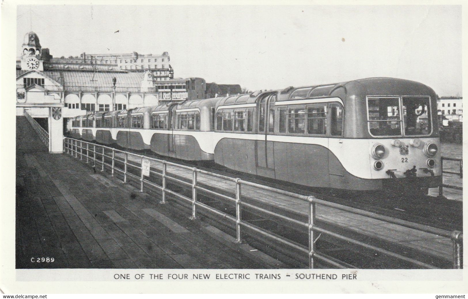SOUTHEND PIER - ONE OF THE FOUR NEW ELECTRIC TRAINS - Southend, Westcliff & Leigh