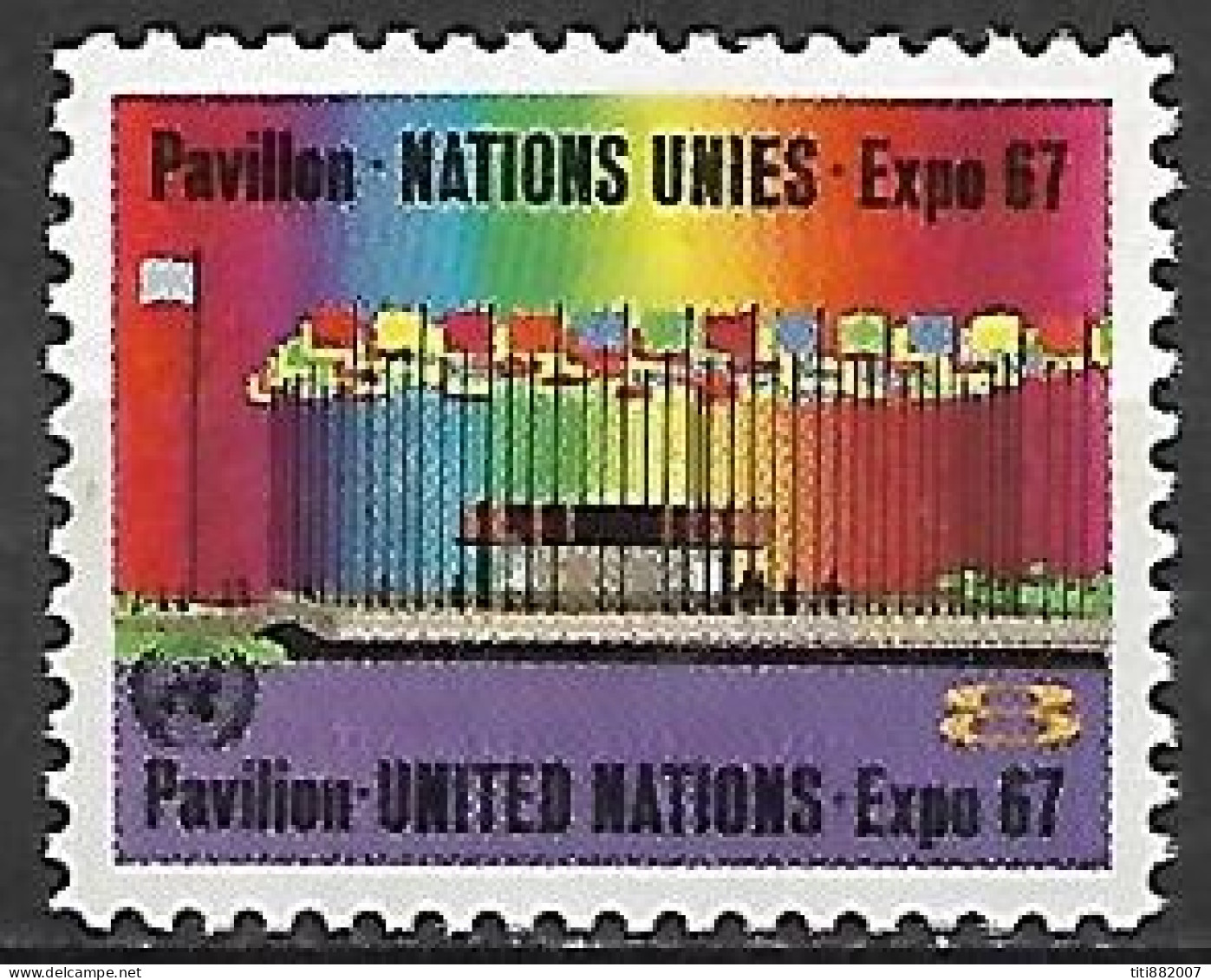 NATIONS - UNIES    -    1967 .  Y&T N° 167 ** .  Pavillon Des Nations-Unies.. - Ungebraucht