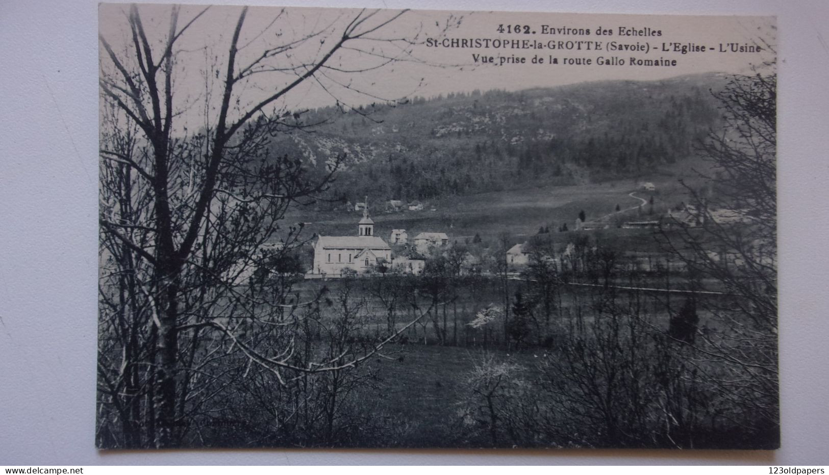 73 SAVOIE  SAINT CHRISTOPHE LA GROTTE  VUE PRISE ROUTE GALLO ROMAINE USINE - Other & Unclassified