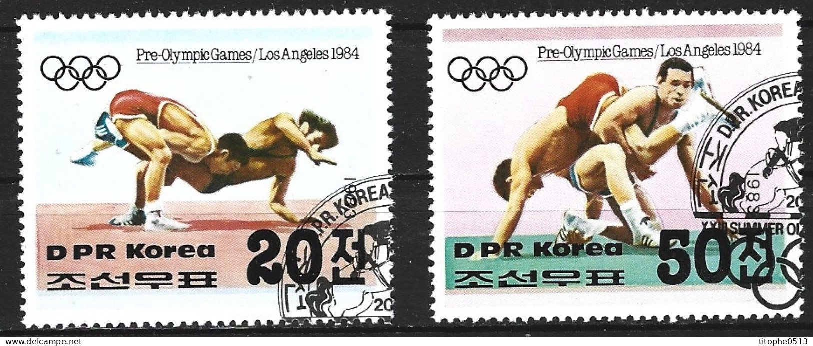 DPR KOREA. Timbres Oblitérés De 1983. Lutte. - Ringen