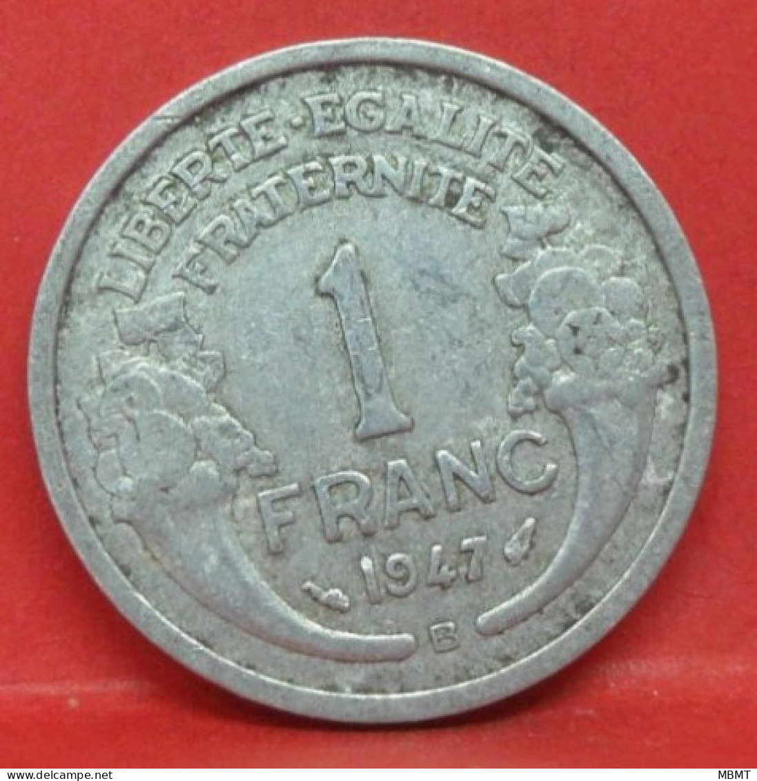 1 Franc Morlon Alu 1947 B - TB - Pièce Monnaie France - Article N°672 - 1 Franc